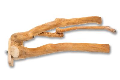 Perchoir Double en bois de Java - 40cm
