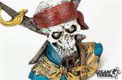 Crâne Pirate 5 - 11.5x5.5x11.5cm