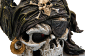 Crâne Pirate 786 - 17.5x15.5x18cm