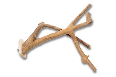 Perchoir Double en bois de Java - 30cm