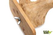 Perchoir Double en bois de Java - 50cm