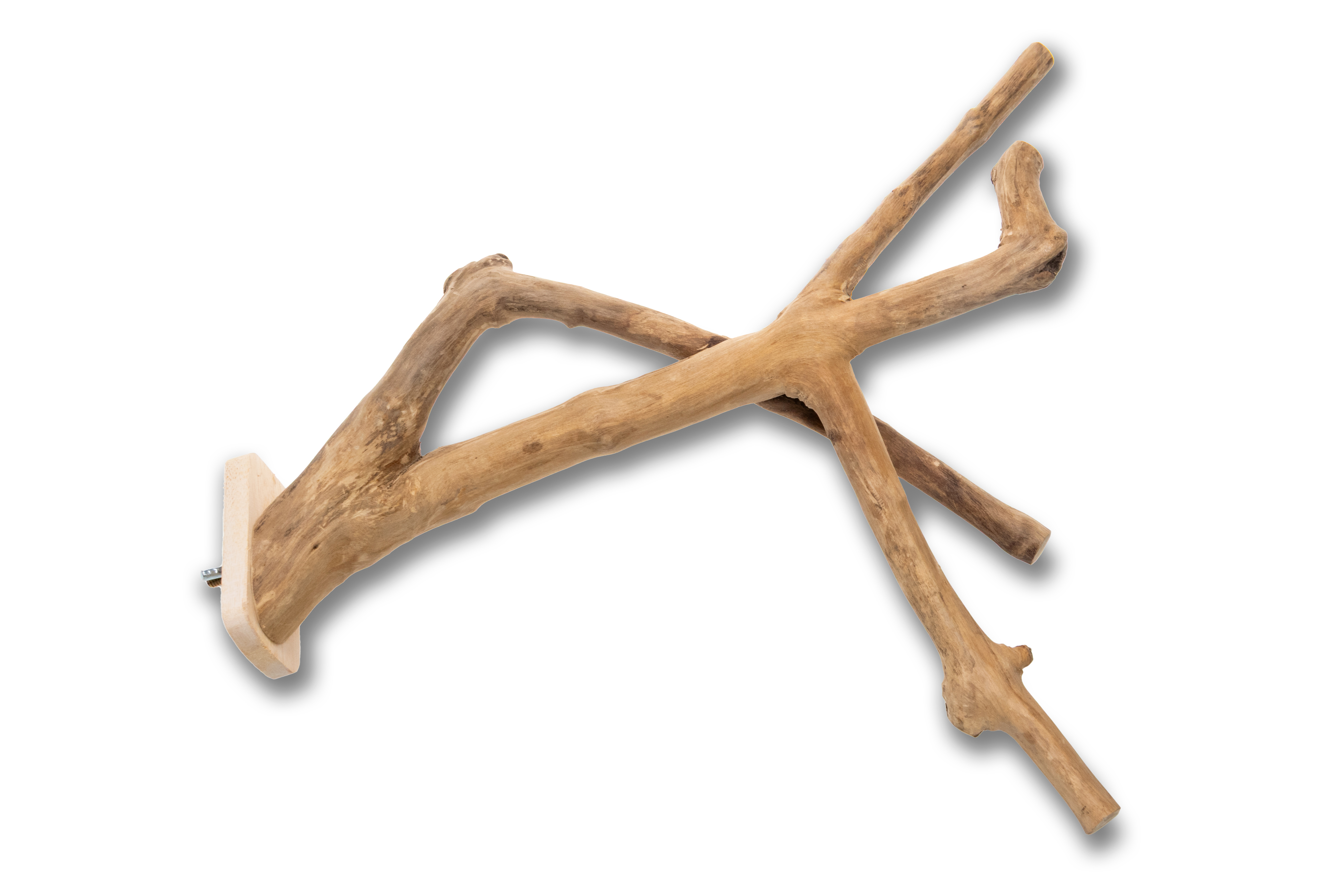 Perchoir Double en bois de Java - 30cm