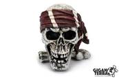 Crâne Pirate 1 - 10x10.5x11cm