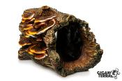 Tronc d'arbre Champignon - 20,5x11x10,5cm