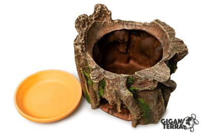Cachette humiditée Souche - 18,5x18x17cm