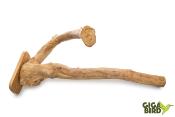 Perchoir Double en bois de Java - 50cm