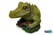 Crocodile bulleur - 16x18x16cm